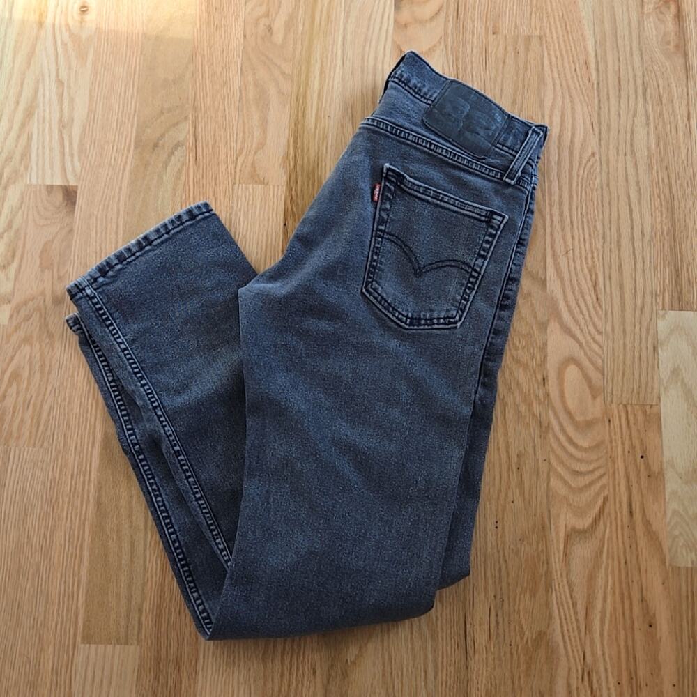 Levi's Men's Black/gray 513 Slim straight Jeans size 30